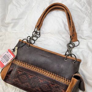 Brand New Montana West Purse in Brown/ Cognac